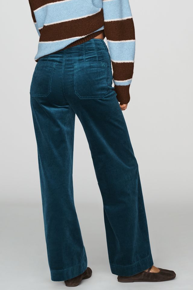Maeve Colette Corduroy High-Rise Wide-Leg Full-Length Pants #3