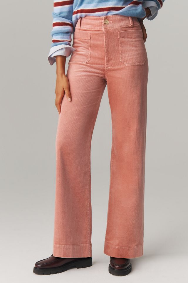 The Colette Corduroy Full-Length Wide-Leg Pants by Maeve #1