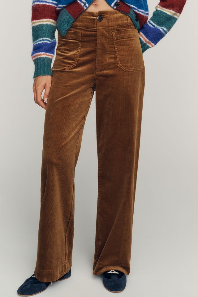 Maeve Colette Corduroy Full Length Wide Leg Pants #1