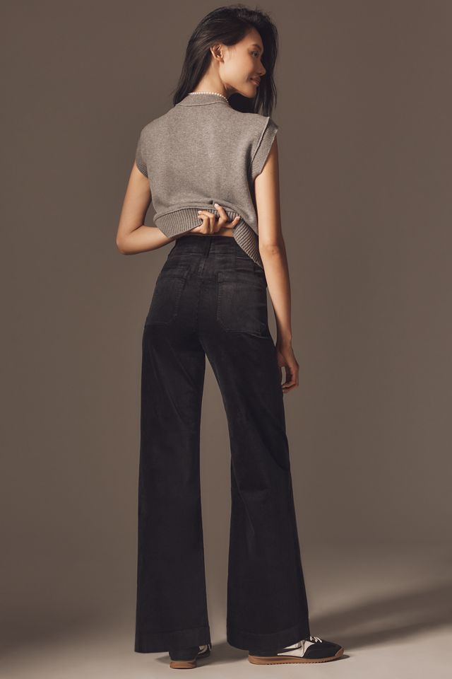 The Colette Corduroy Full-Length Wide-Leg Pants by Maeve #3