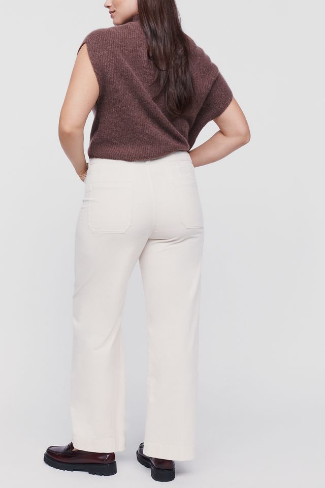 Maeve Colette Corduroy High-Rise Wide-Leg Full-Length Pants #6