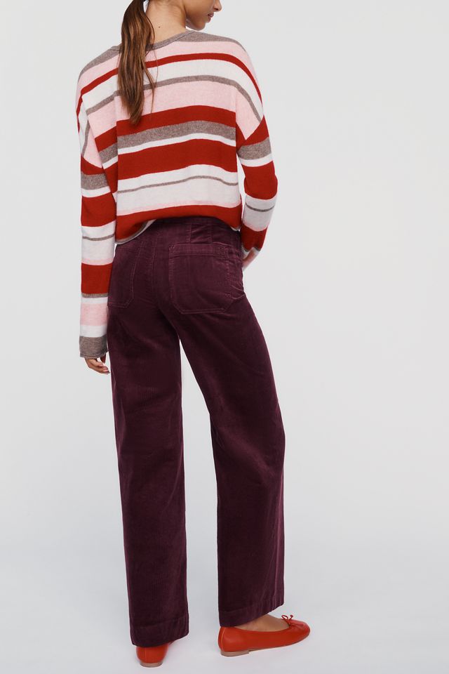 The Colette Full-Length Wide-Leg Trousers by Maeve: Corduroy Edition #3