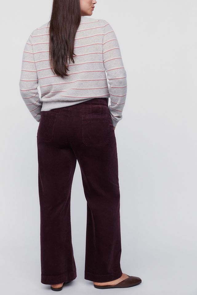 The Colette Full-Length Wide-Leg Trousers by Maeve: Corduroy Edition #7