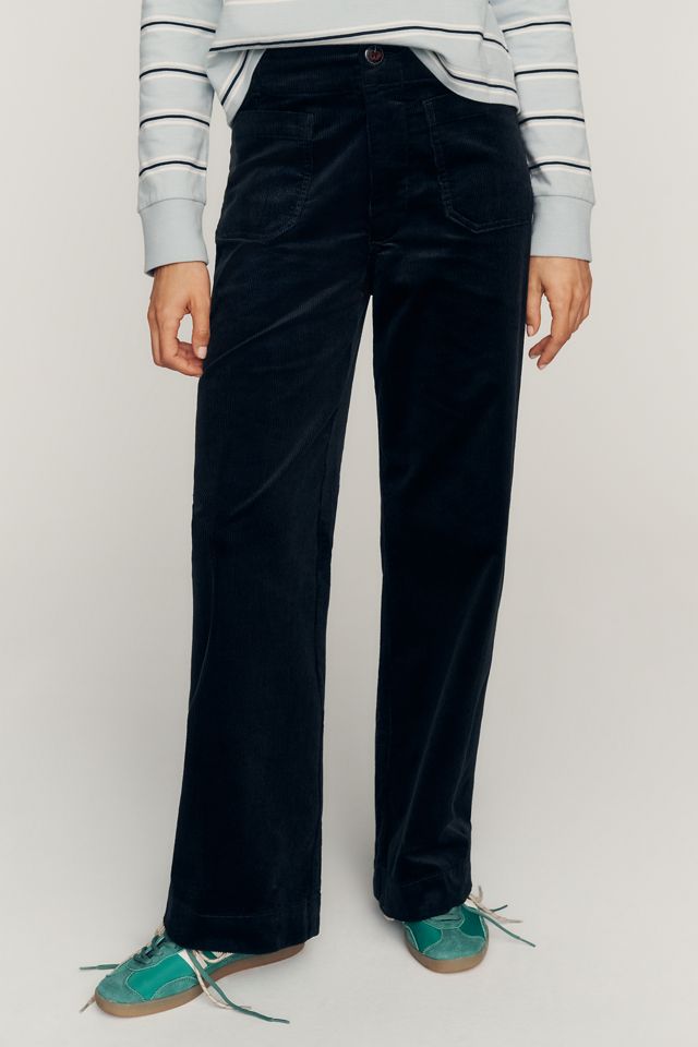 The Colette Full-Length Wide-Leg Trousers by Maeve: Corduroy Edition #1