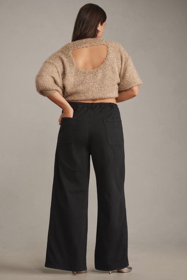 Pilcro Relaxed Elastic-Back Wide-Leg Pants #6