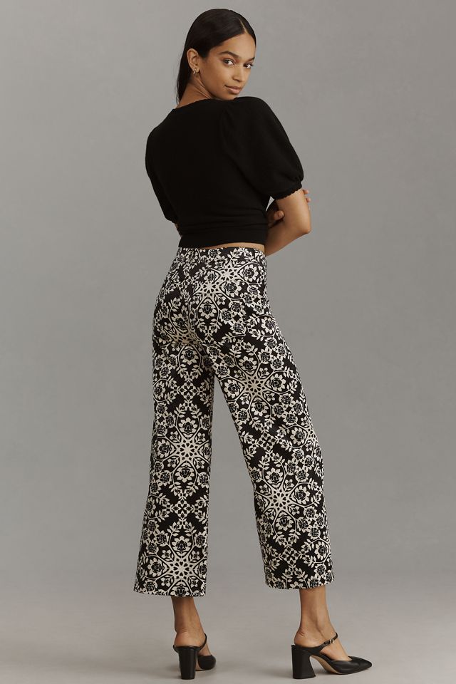 Los Pantalones Cortos de Pierna Ancha y Tiro Alto Ettie de Maeve: Edición Estampada #1
