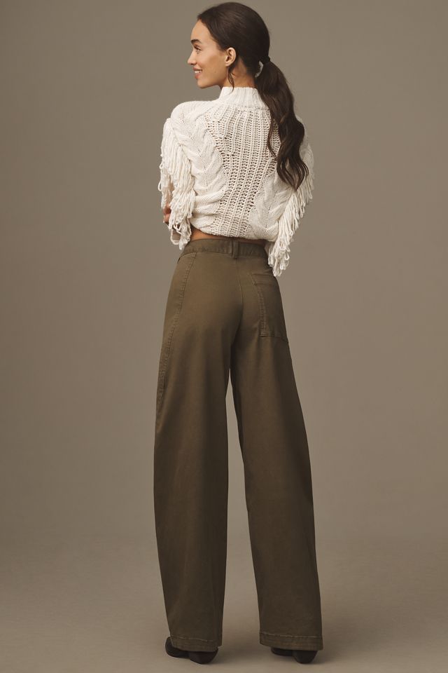 Maeve Tailored Button Barrel Pants #2