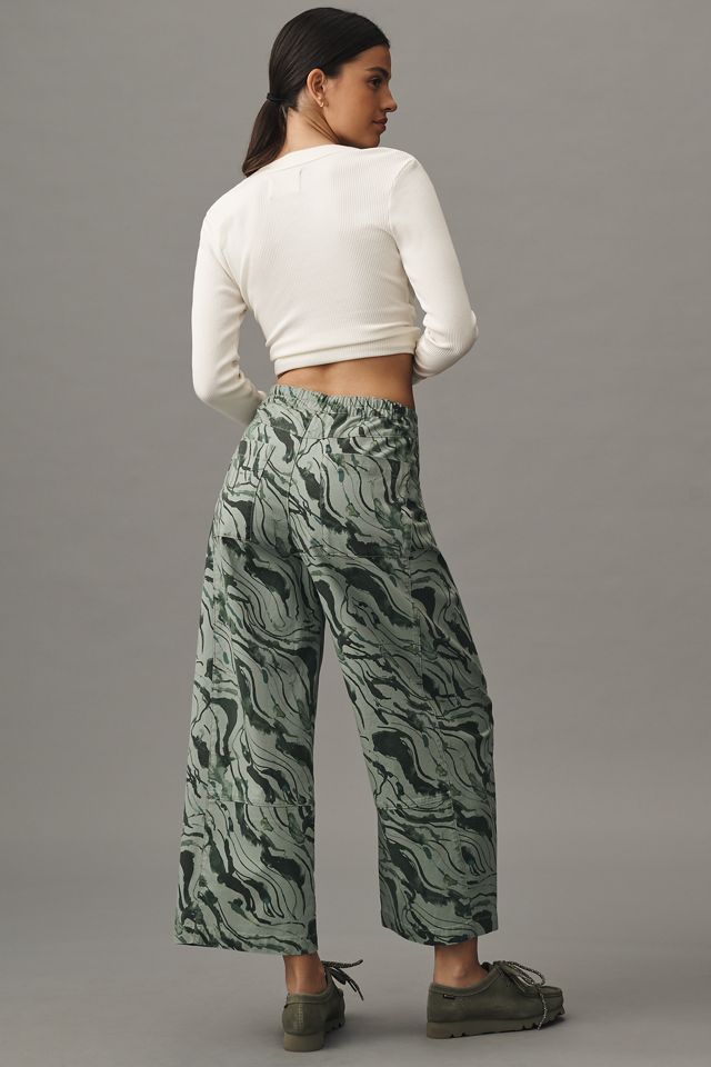 The Izzie Relaxed Pull-On Barrel Pants by Pilcro: Printed Edition #3
