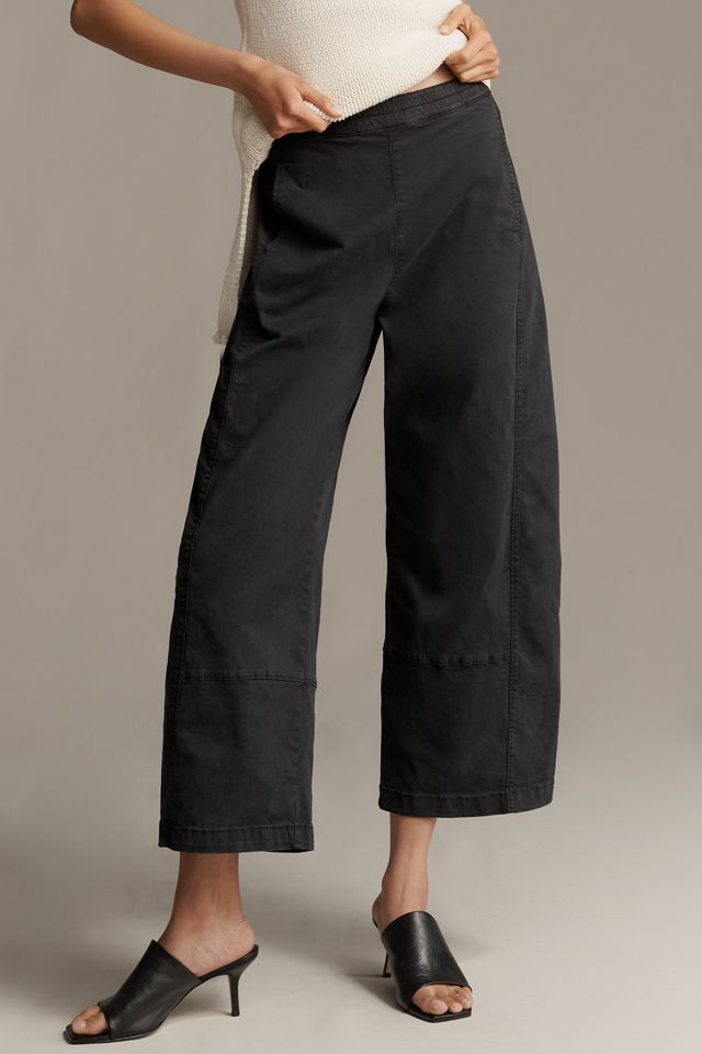 The Izzie Relaxed Pull-On Barrel Pants by Pilcro: Twill Edition #1