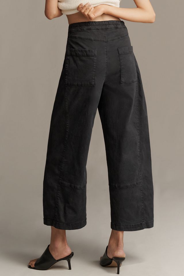 The Izzie Relaxed Pull-On Barrel Pants by Pilcro: Twill Edition #3