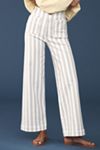 The Colette Full-Length Wide-Leg Pants by Maeve: Stripe Edition