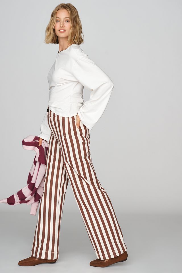 Pantaloni a Gamba Larga Lunghi a Righe Colette di Maeve #1