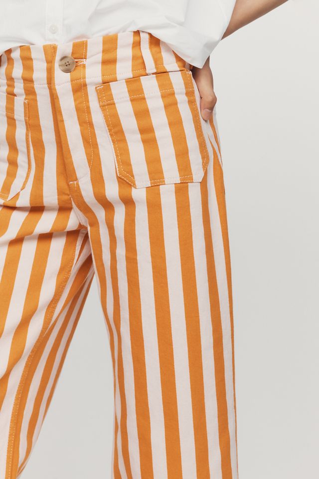 Maeve Colette Striped Full Length Wide Leg Pants #1