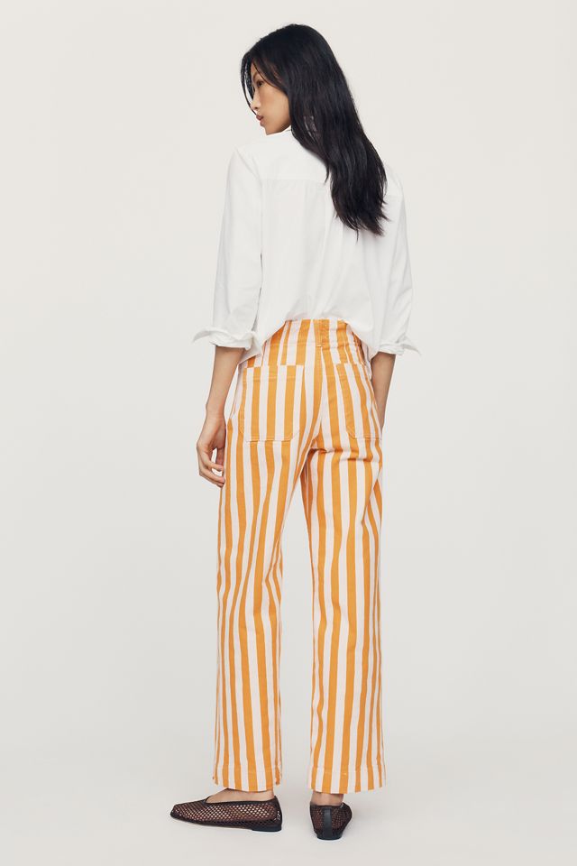 Maeve Colette Striped Full Length Wide Leg Pants #3