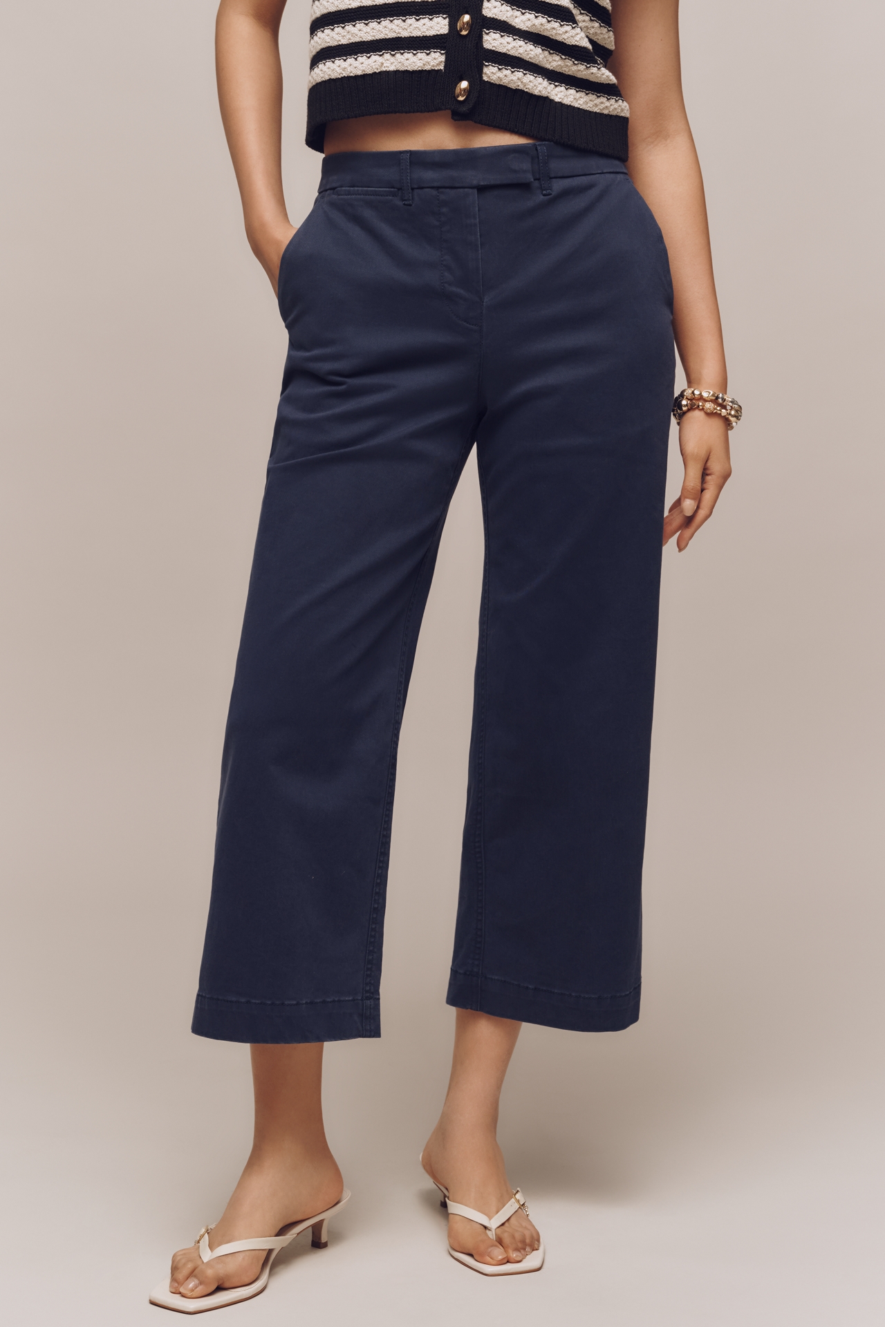 Maeve Chino Crop Trousers