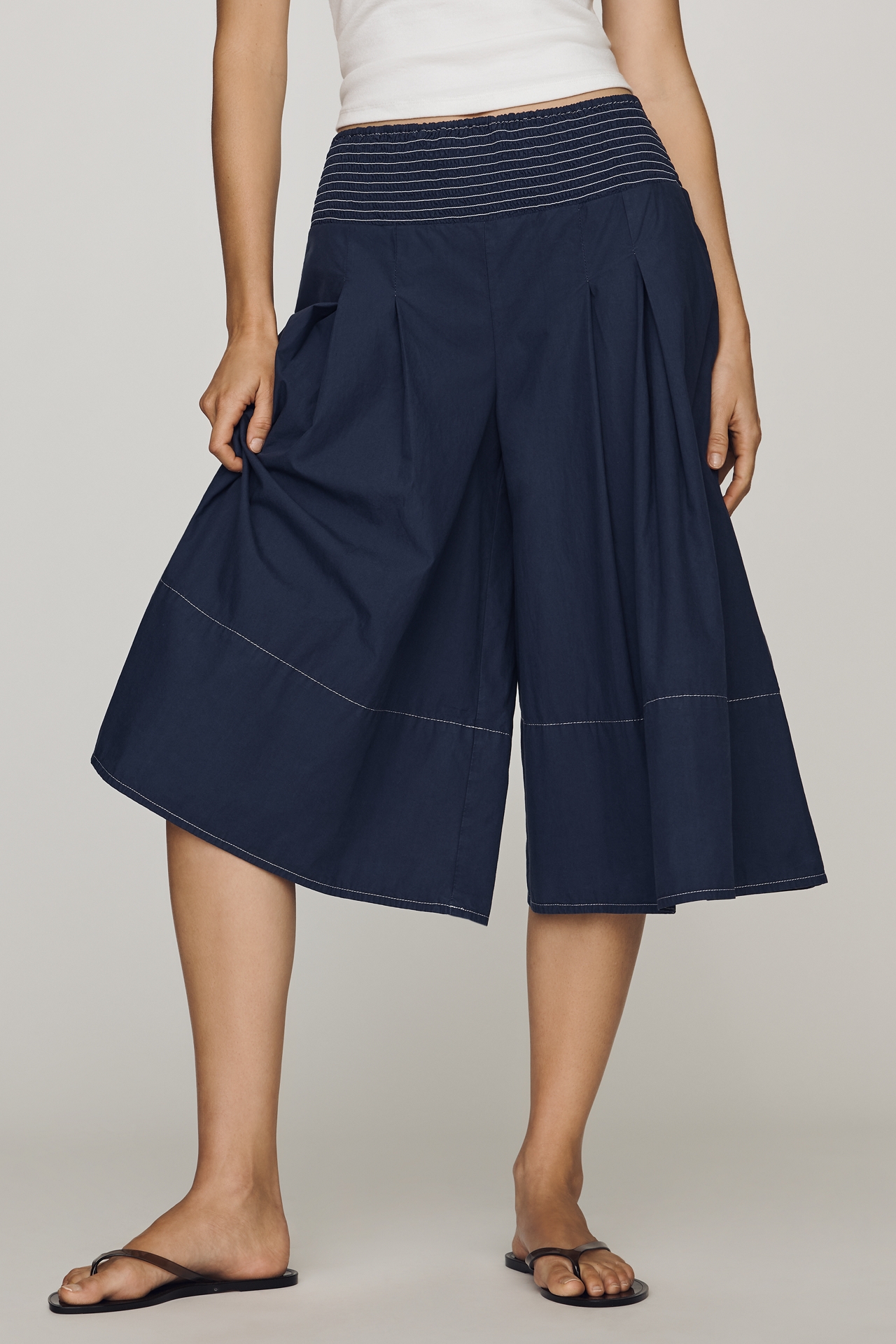 Pilcro Pleated Skirty Culotte Pants