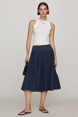 Pilcro Pleated Skirty Culotte Pants