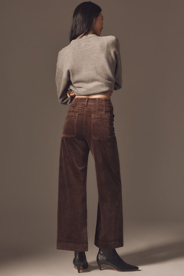 The Colette Corduroy Crop Wide-Leg Pants by Maeve #2