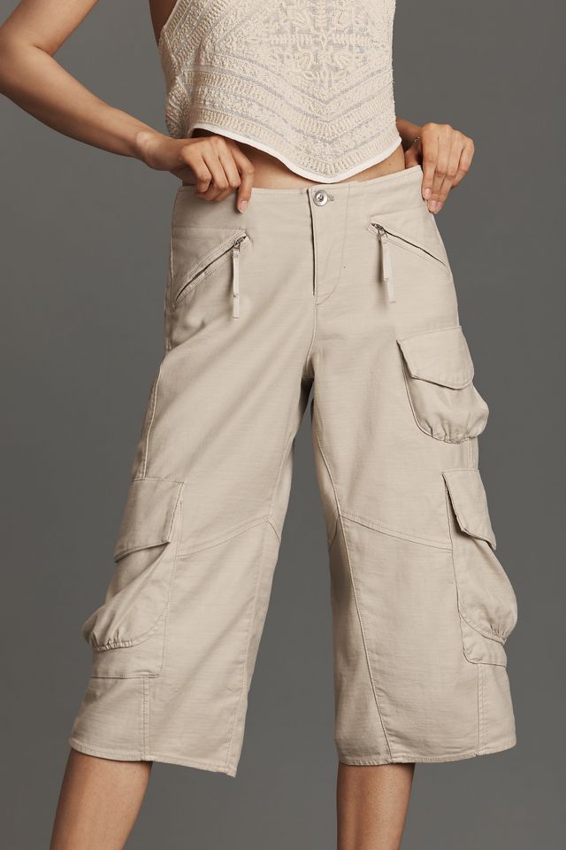 Pilcro Crop Cargo Balloon Pants #1