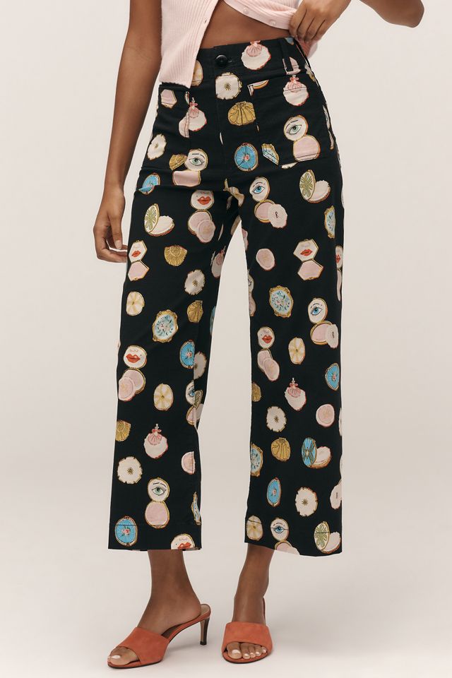 The Danielle Kroll Colette Crop Wide-Leg Pants by Maeve #1