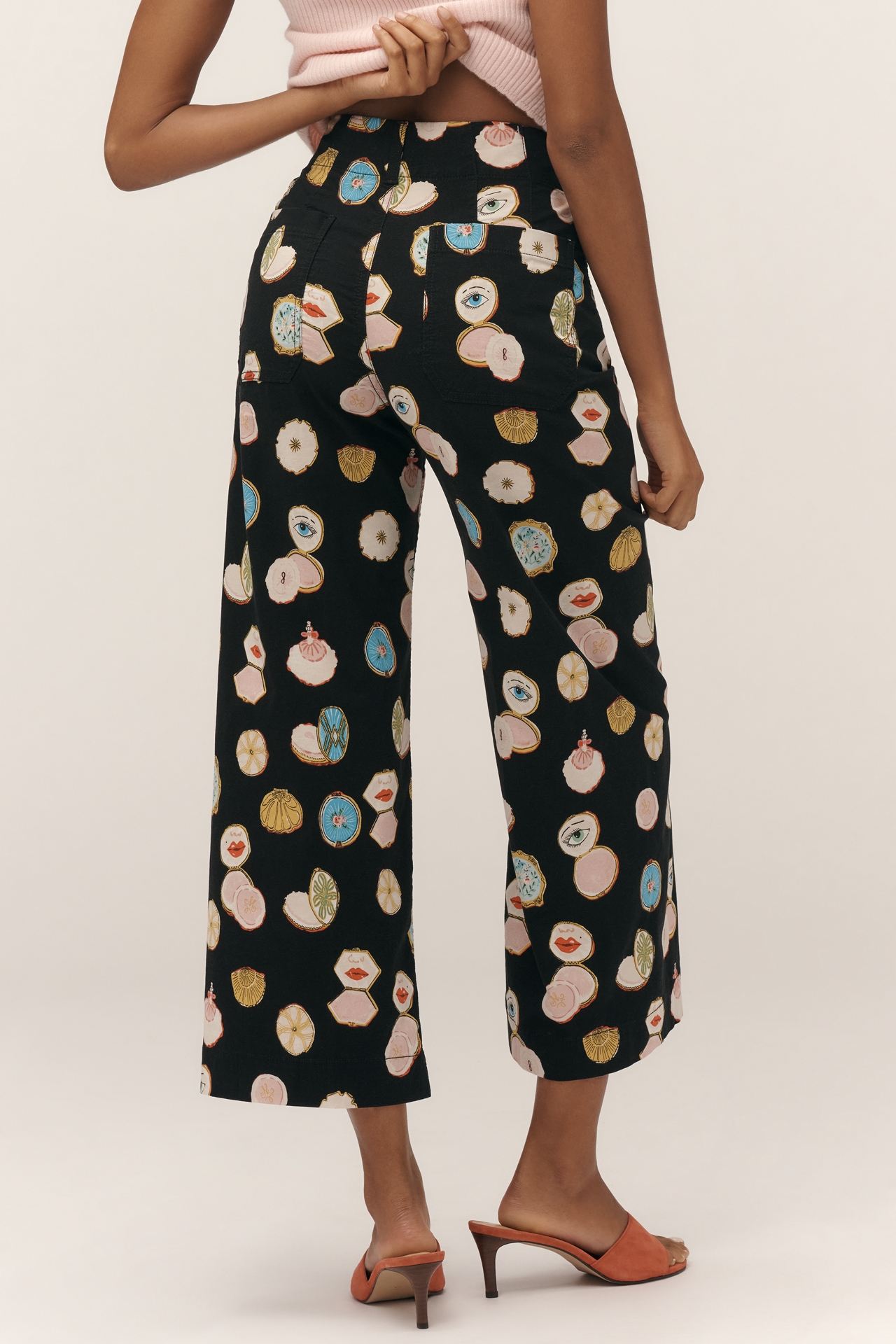 The Colette Crop Wide-Leg Pants by Maeve: Danielle Kroll Edition