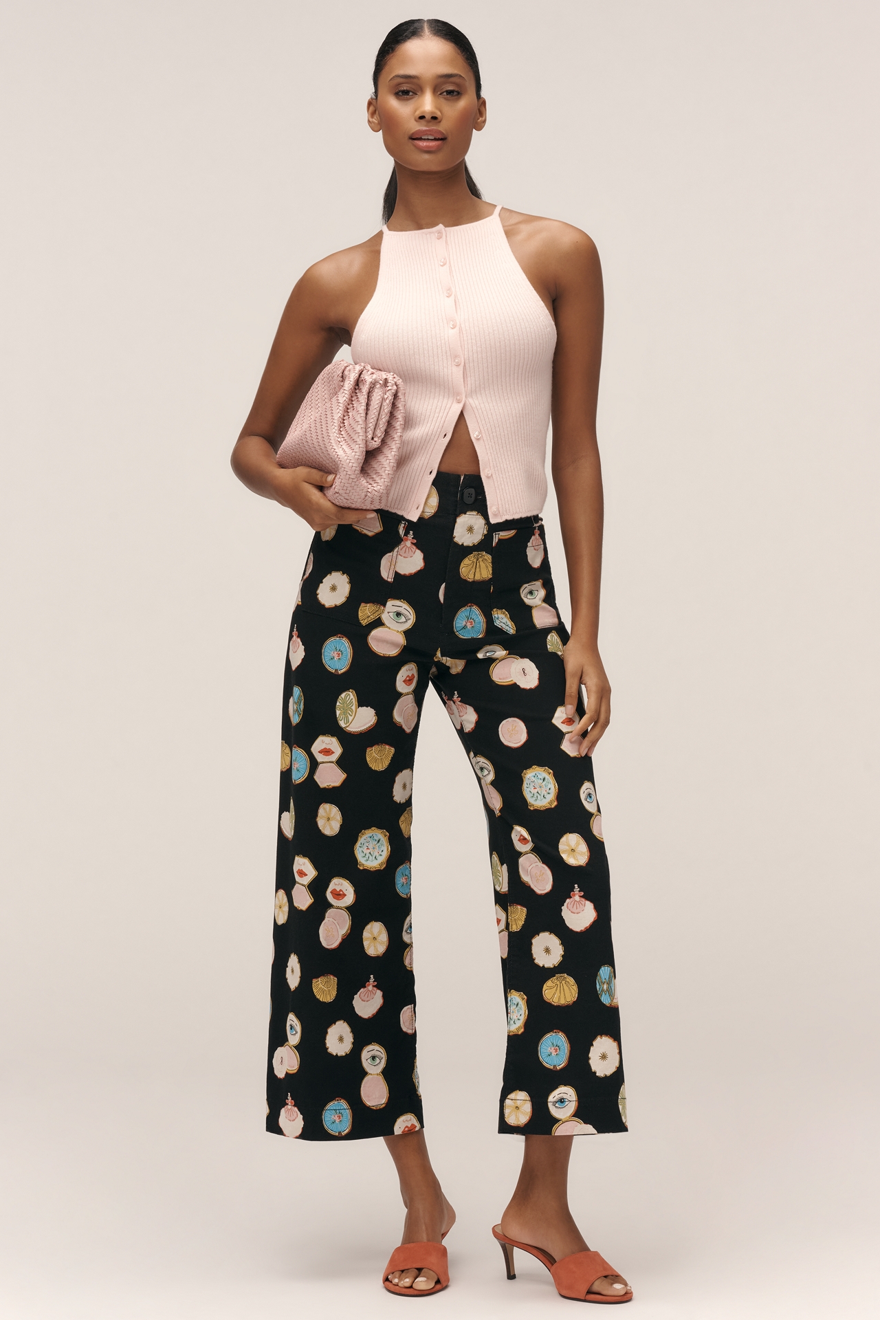 The Colette Crop Wide-Leg Pants by Maeve: Danielle Kroll Edition