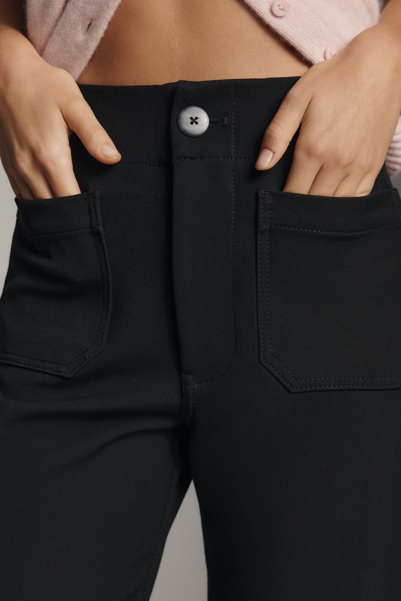 The Colette Crop Stretch-Twill Pants by Maeve