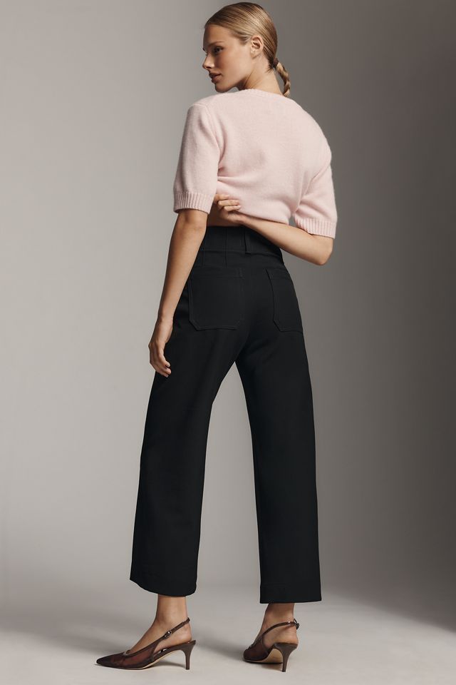 The Colette Crop Stretch-Twill Pants by Maeve #3