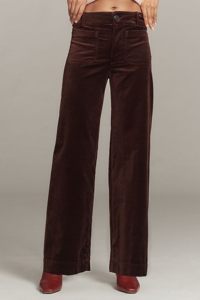 The Colette Full-Length Velvet Pants by Maeve #1