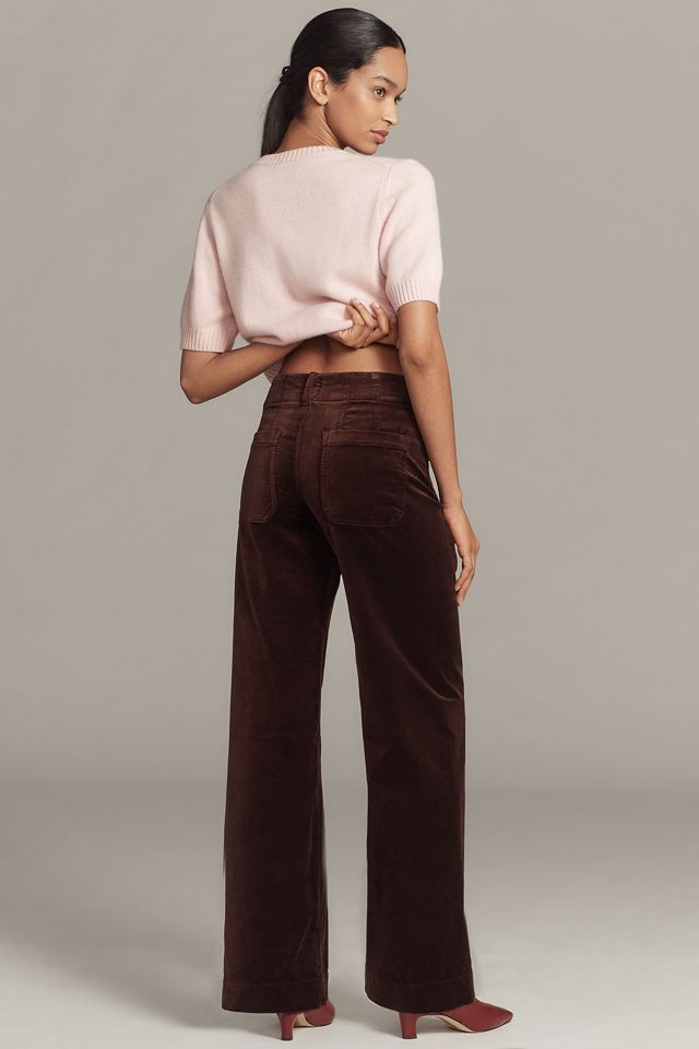The Colette Full-Length Velvet Pants by Maeve #3