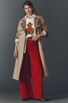 The Colette Full-Length Velvet Pants by Maeve