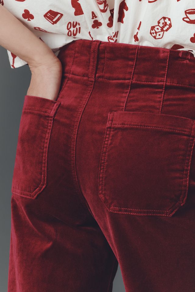 The Colette Full-Length Velvet Trousers by Maeve #3