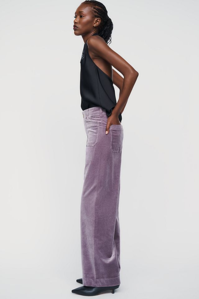 Maeve Colette Full Length Velvet Pants #2