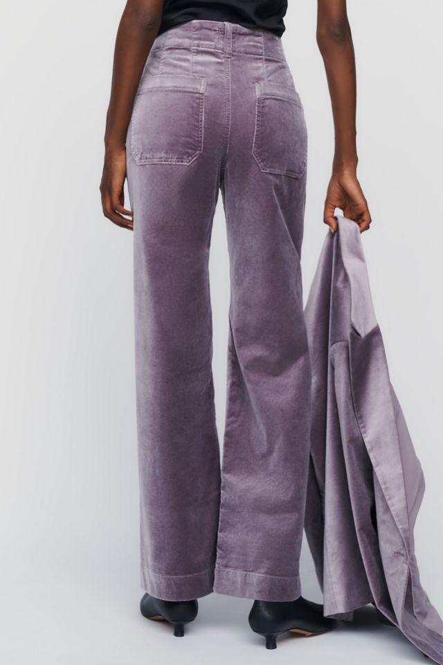 Maeve Colette Full Length Velvet Pants #3