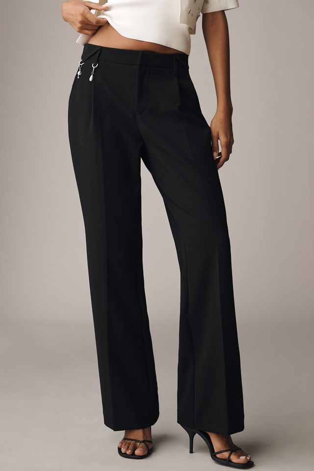 Maeve Slim Flare Trouser Pants #1