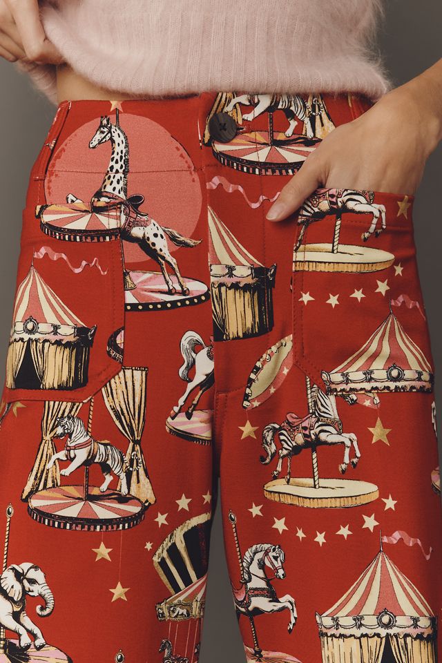 The Colette Crop Printed Ponte Pants by Maeve #2