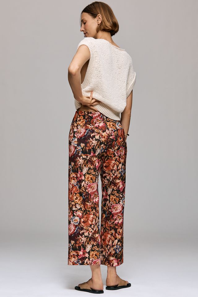 Le pantalon Colette raccourci en ponte imprimé par Maeve #2