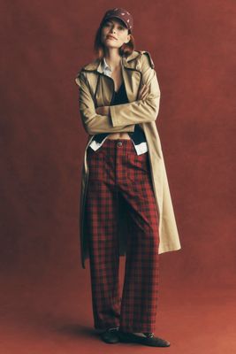 The Colette Full-Length Tartan Plaid Pants by Maeve