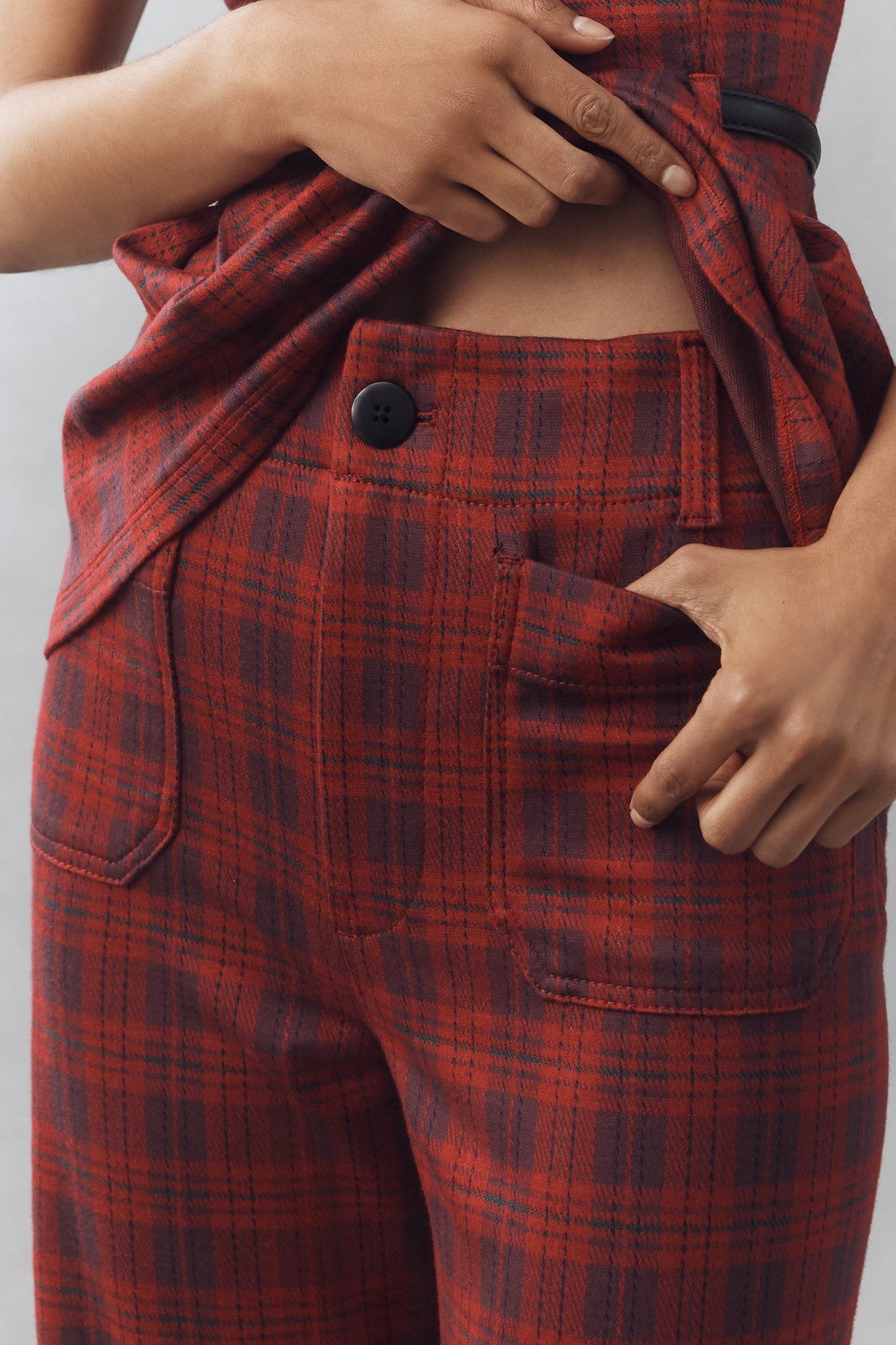 The Colette Full-Length Tartan Plaid Pants by Maeve