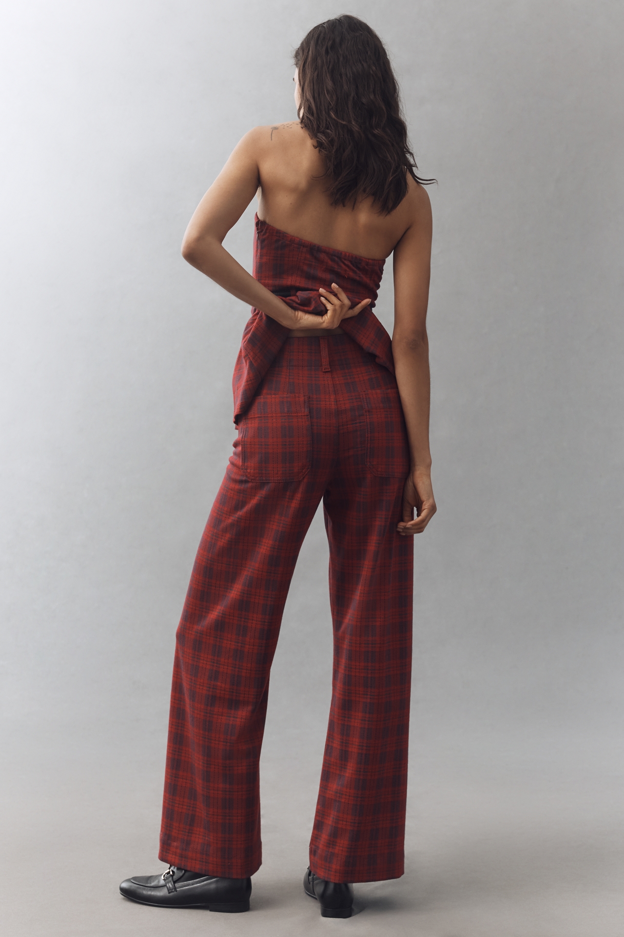 The Colette Full-Length Tartan Plaid Pants by Maeve