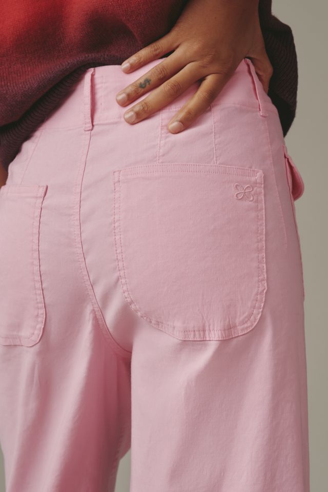 The Colette Flap Pocket Crop Wide-Leg Pants by Maeve #3