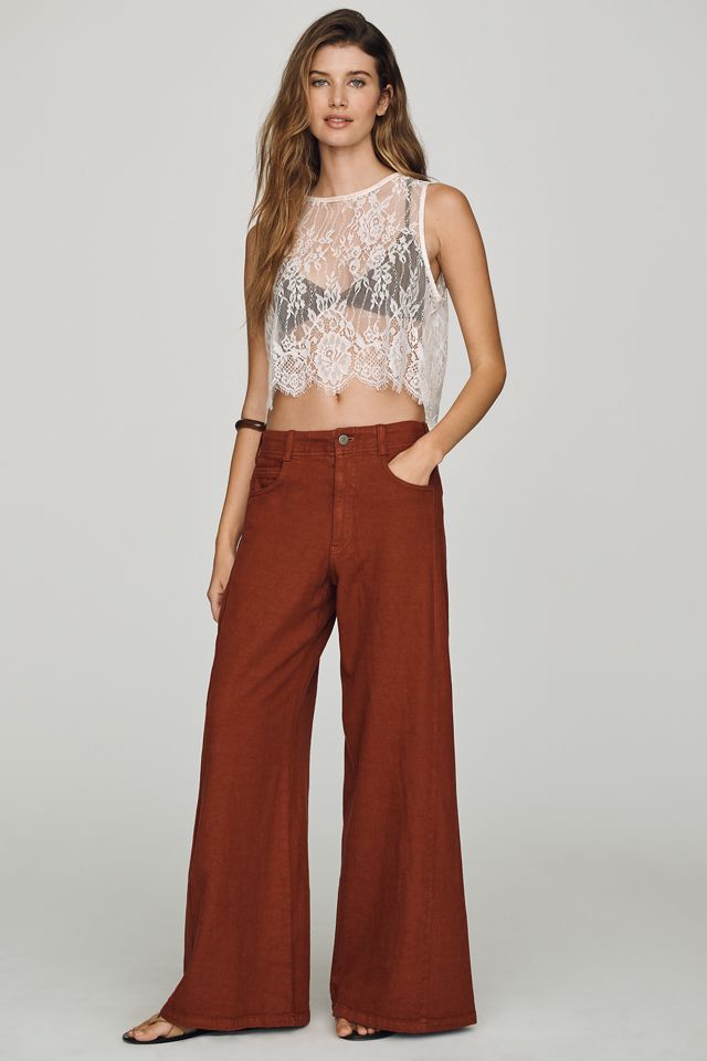 Pilcro Adi Mid-Rise Clean-Hem Flare Pants #3