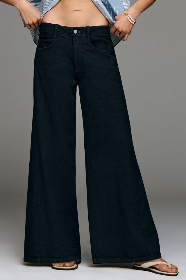 The Adi Mid-Rise Clean-Hem Flare Pants by Pilcro | Anthropologie