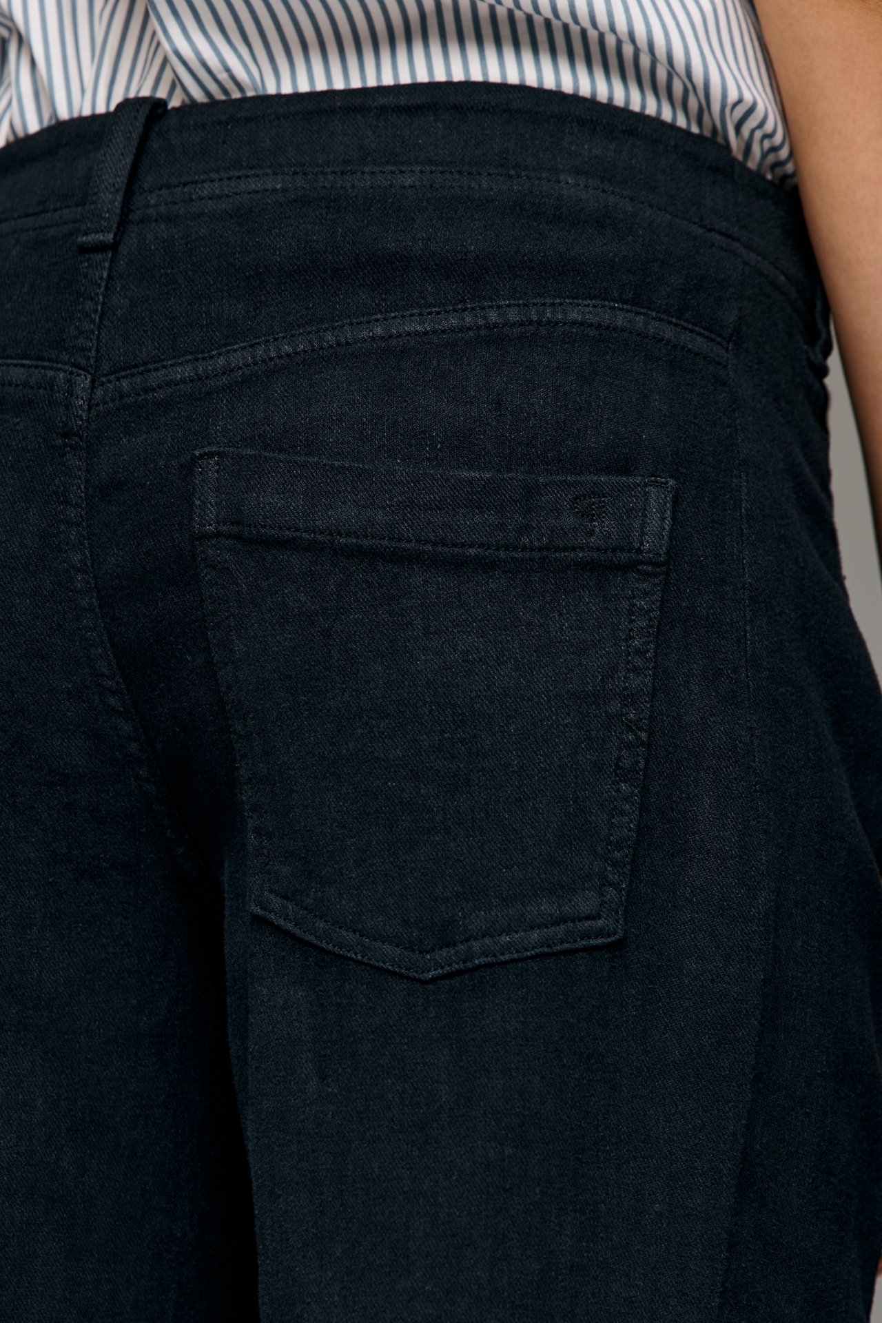 The Adi Mid-Rise Clean-Hem Flare Pants by Pilcro