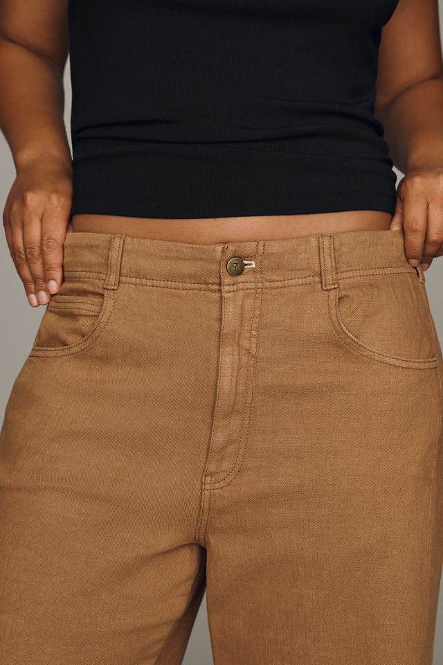 Pilcro Adi Linen Blend Mid-Rise Flare Pants #7