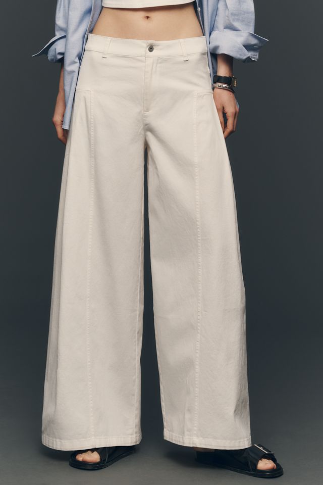 Maeve Wide-Leg Pleated Pants #3