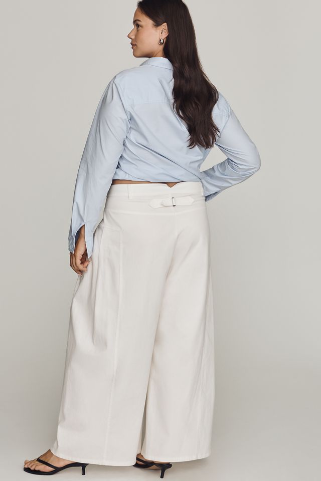 Maeve Wide-Leg Pleated Pants #10