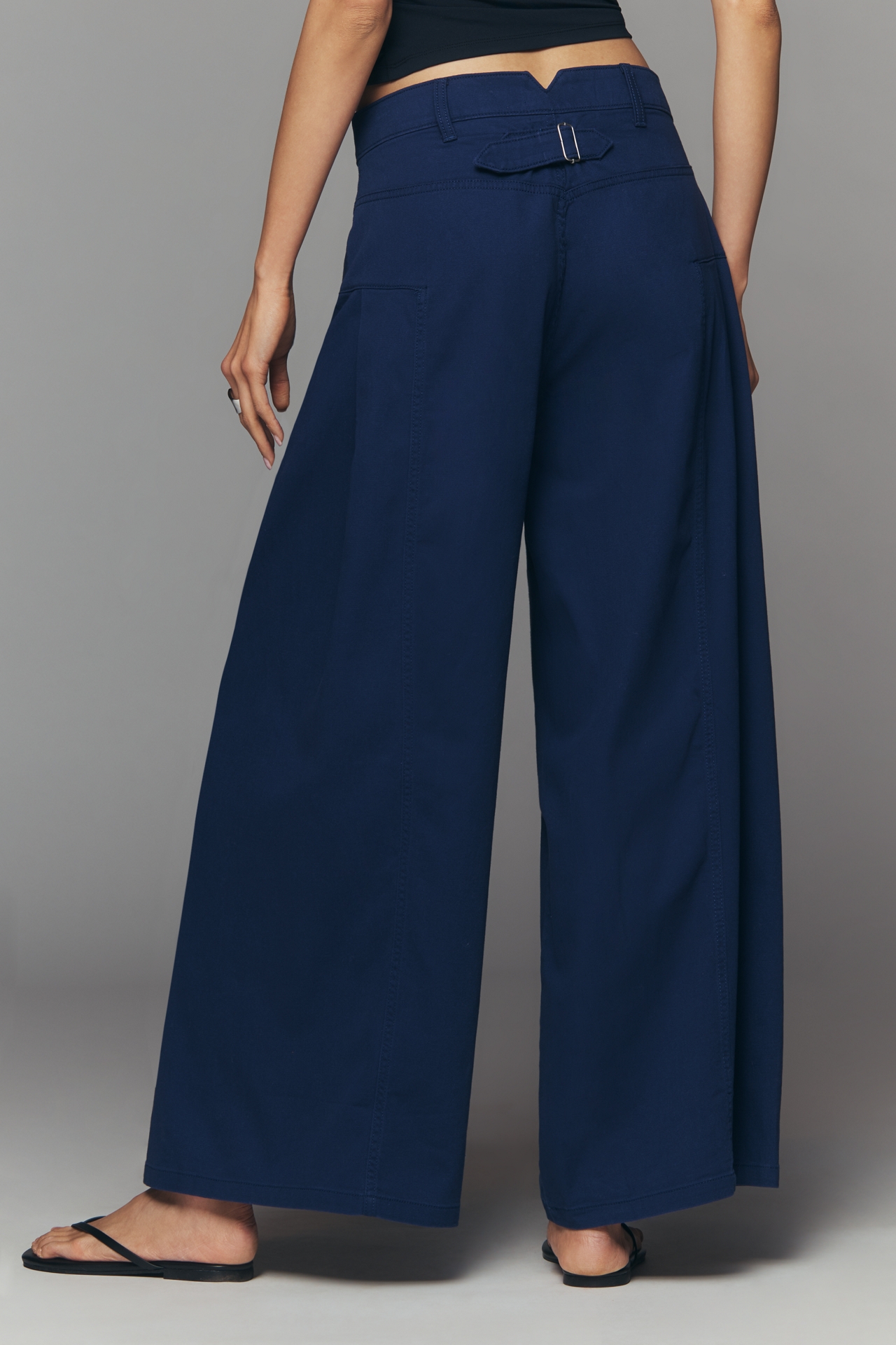 Maeve Wide-Leg Pleated Pants