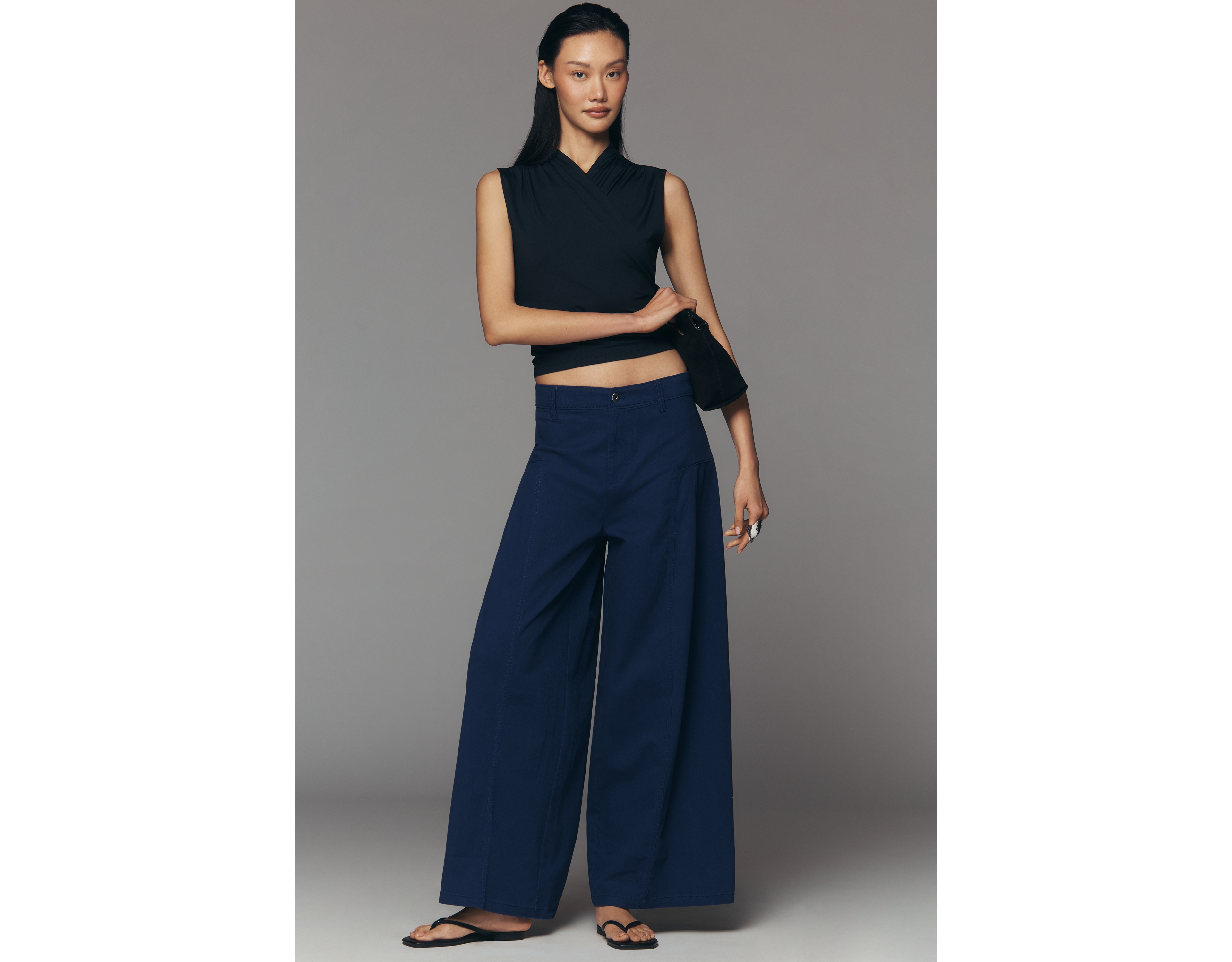 Maeve Wide-Leg Pleated Pants