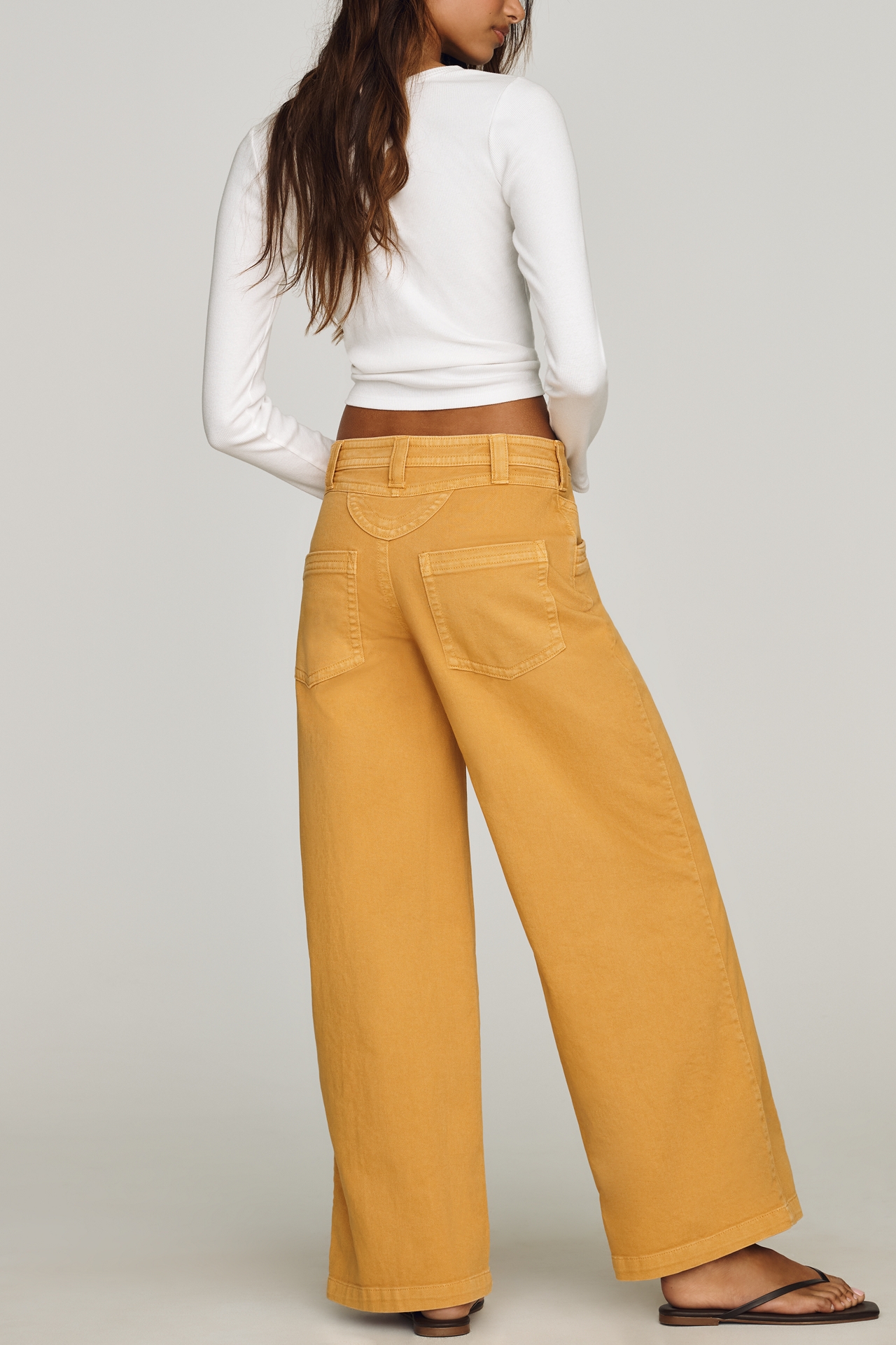 Pilcro Cara High-Rise Wide-Leg Pants